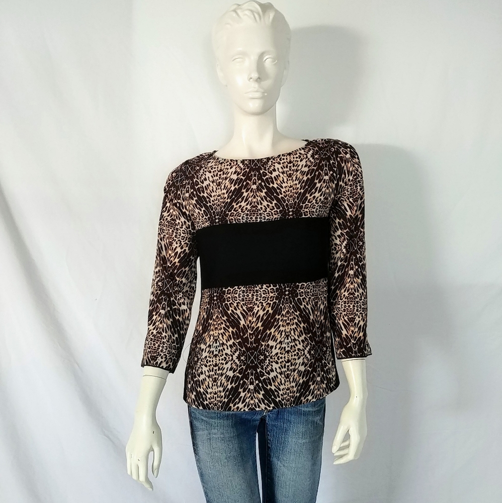 Wren Animal Print Long Sleeve Top